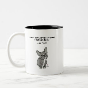 Bulldog-Tasse Zweifarbige Tasse