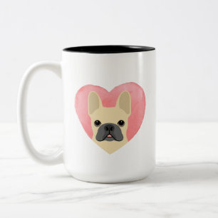 Bulldog-Tasse Zweifarbige Tasse