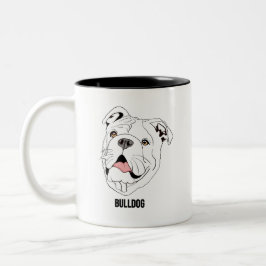 Bulldog-Tassen Zweifarbige Tasse