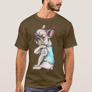 Bulldog Tattoo I Liebe Mama Funny Dog Mother' T-Shirt