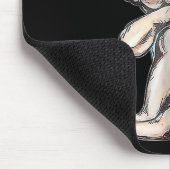 Bulldog Tattoo I Liebe Mama Funny Dog Mütter Mousepad (Ecke)