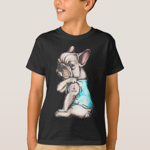 Bulldog Tattoo I Liebe Mama Funny Dog Mütter T-Shirt