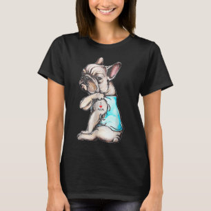 Bulldog Tattoo I Liebe Mama Funny Dog Mütter T-Shirt