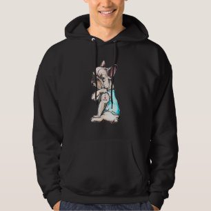 Bulldog Tattoo I Liebe Mama Hund Muttertag Hoodie