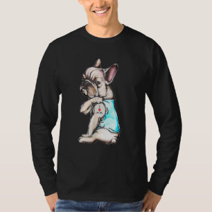 Bulldog Tattoo I Liebe Mama Hund Muttertag T-Shirt