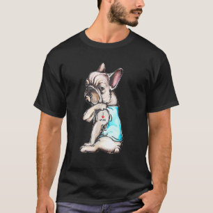 Bulldog Tattoo I Liebe Mama Hund Muttertag T-Shirt