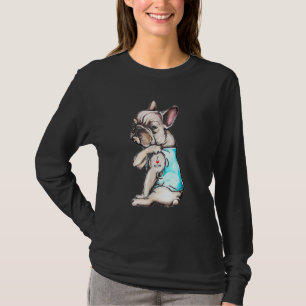 Bulldog Tattoo I Liebe Mama Hund Muttertag T-Shirt