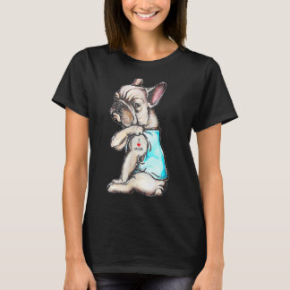Bulldog Tattoo I Liebe Mama Hund Muttertag T-Shirt