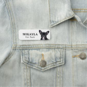 Bulldog-Tierarzt Namensschild (Beispiel)