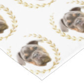 Bulldog Tischdecke (Schrägansicht)