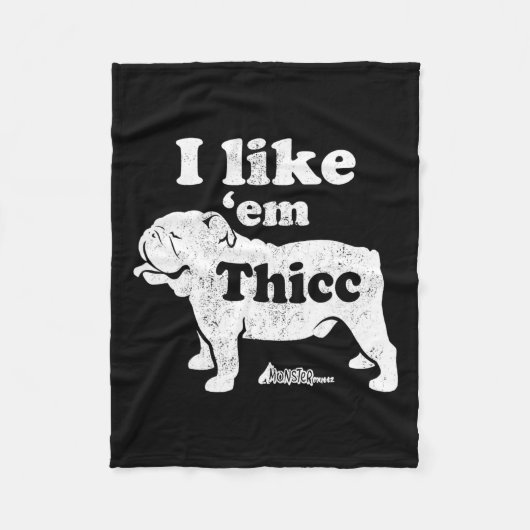 Bulldog Top Fleecedecke (Vorderseite)