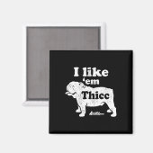 Bulldog Top Magnet (Vorderseite/Rückseite)