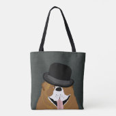 Bulldog Tote Bag Tasche (Rückseite)