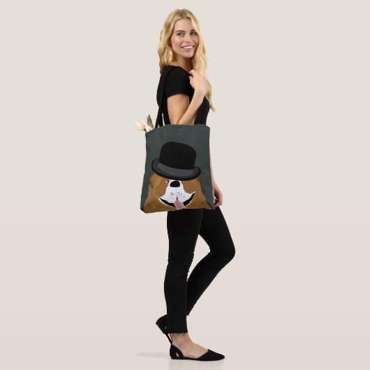 Bulldog Tote Bag Tasche (Am Model)