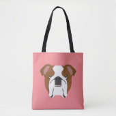 Bulldog Tote Tasche (Vorderseite)
