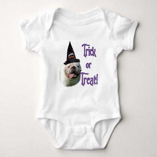 Bulldog Trick Baby Strampler (Vorderseite)