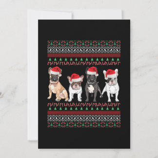 Bulldog Ugly Christmas Mitteilungskarte