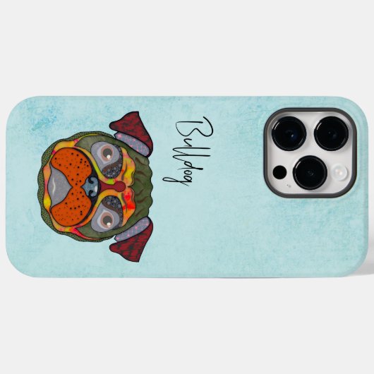 Bulldog-Ugly-Face-Case-Mate-iPhone Case-Mate iPhone Hülle (Rückseite (Horizontal))