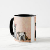 Bulldog und English Bulldog Tasse (Vorderseite Links)