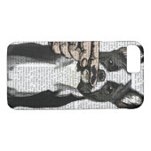 Bulldog und Finger Mustache Case-Mate iPhone Hülle (Rückseite (Horizontal))