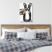 Bulldog und Finger Mustache Leinwanddruck (Insitu (Schlafzimmer))