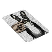 Bulldog und Finger Mustache Magnet (Rechte Seite)