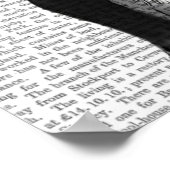 Bulldog und Finger Mustache Poster (Ecke)