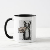 Bulldog und Finger Mustache Tasse (Links)