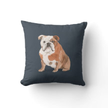 Bulldog und Hundeknochen