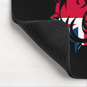 Bulldog Union Jack Flag Mousepad (Ecke)