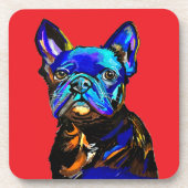 Bulldog-Untersetzer Getränkeuntersetzer (Vorderseite)