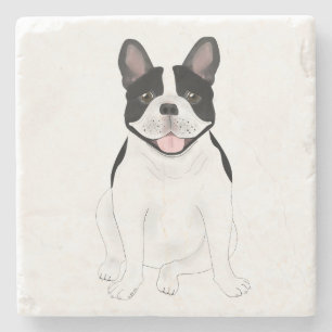 Bulldog-Untersetzer Steinuntersetzer