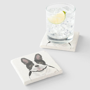 Bulldog-Untersetzer Steinuntersetzer