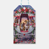 Bulldog Valentinstag Geschenkanhänger (Rückseite)