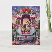 Bulldog Valentinstag Karte (Vorderseite)