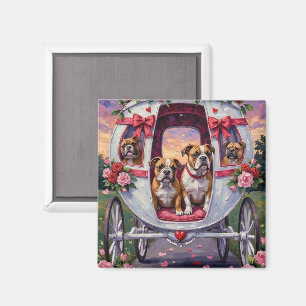 Bulldog Valentinstag Magnet
