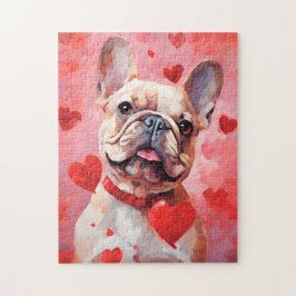Bulldog-Valentinstag Puzzle