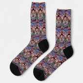 Bulldog Valentinstag Socken (Linkes Detail)