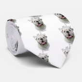 Bulldog Vater 2 Krawatte (Gerollt)