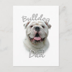 Bulldog Vater 2 Postkarte