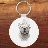 Bulldog Vater 2 Schlüsselanhänger (Vorderseite)