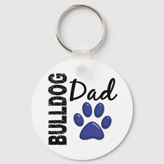 Bulldog Vater 2 Schlüsselanhänger (Vorderseite)