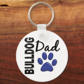 Bulldog Vater 2 Schlüsselanhänger (Vorderseite)