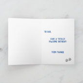 Bulldog Vater Birthday Karte (Innenseite)