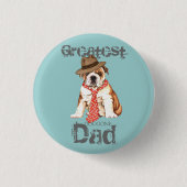 Bulldog-Vater Button (Vorderseite)