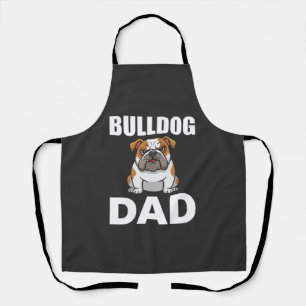 Bulldog-Vater Cartoon-Hundefreund Schürze