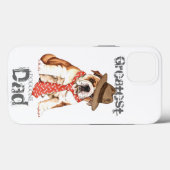 Bulldog-Vater Case-Mate iPhone Hülle (Rückseite (Horizontal))