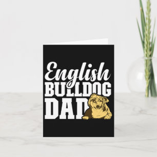 Bulldog Vater Dog Lover Fun English Bulldog Besitz Karte