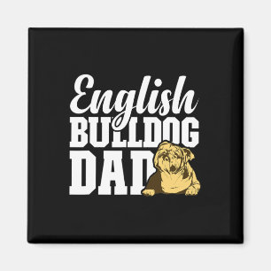 Bulldog Vater Dog Lover Fun English Bulldog Besitz Magnet