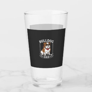 Bulldog-Vater-Hund-Sonnenbrille-Bandana Glas